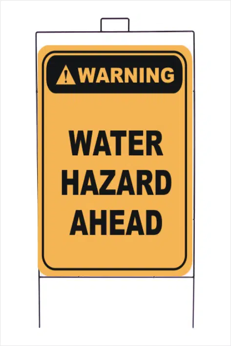 Budget sign frame