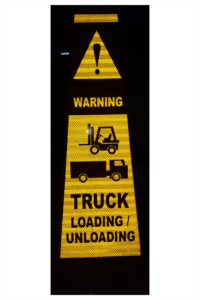 4 Sided Safety Cone Trucks Loading