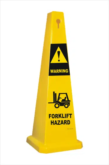 Forklift Hazard Warning Cone