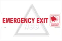 Bus Emergency Exit sign