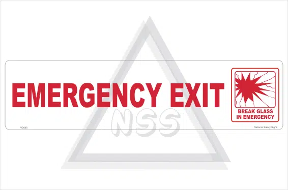 Bus Emergency Exit sign
