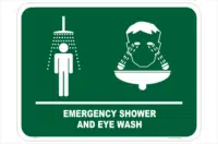 Emergency Shower & Eyewash sign E12130