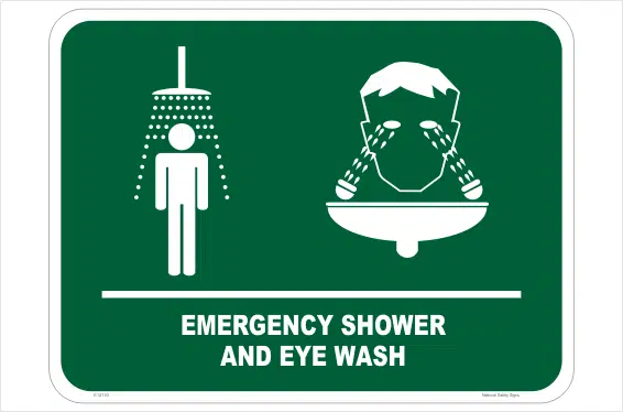 Emergency Shower & Eyewash sign E12130