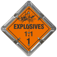 Class 1 Explosives Signs - Explosives Flip File Placard Kit