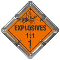 Class 1 Explosives Signs - Explosives Flip File Placard Kit