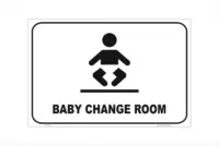 Baby Change Room sign
