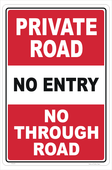 Private Road Warning Sign Private Property Signs Australia