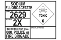 Sodium Fluoroacetate Emergency Information Panel