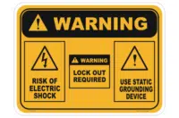 Lock Out Warning Sign W30280