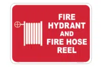 Fire Hydrant and Hose Reel sign        F14104