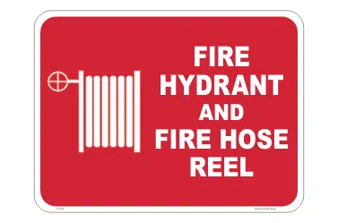 Fire Hydrant and Hose Reel sign        F14104