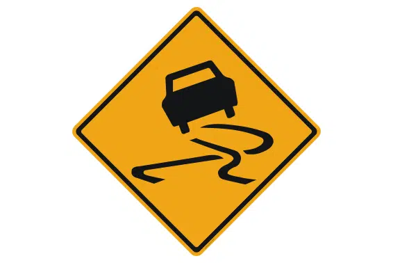 Slippery Surface Sign RD516