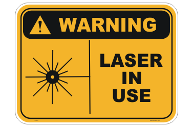 Warning Laser In Use Sign Printable