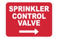 Sprinkler Control Valve sign
