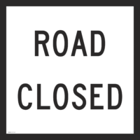 Road Closed sign MM962