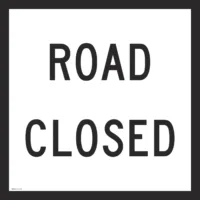 Road Closed sign MM962