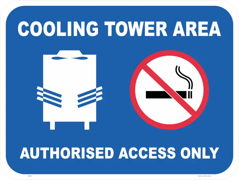 Cooling Tower Sign - Cooling Tower Area Signs National Safety Signs