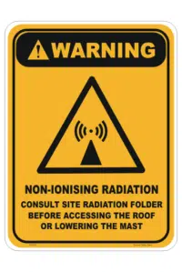 Non-Ionising radiation sign
