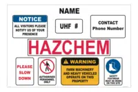 Farm Entrance Sign - Farm Gate Sign