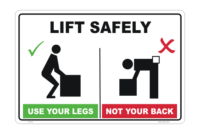 How to Lift Safely Sign