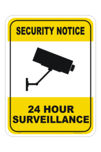 CCTV 24Hr Surveillance Sign