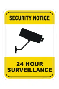 CCTV 24Hr Surveillance Sign