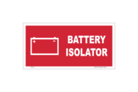 Battery Isolator Label