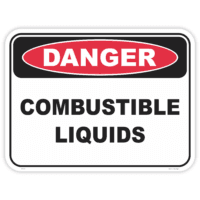 Danger combustible liquids safety sign - AS1319 compliant, National Safety Signs Australia