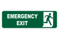 Emergency Exit sign  E12131