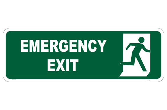 Emergency Exit Sign Emergency Safety Signs Australia