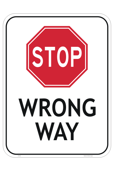 wrong way sign png