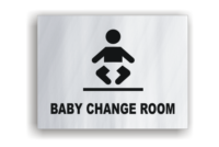 Baby Change Aluminium sign