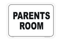 Parents Room sign