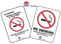 NSW Smoking Signs