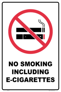 E Cigarettes smoking sign          P22113