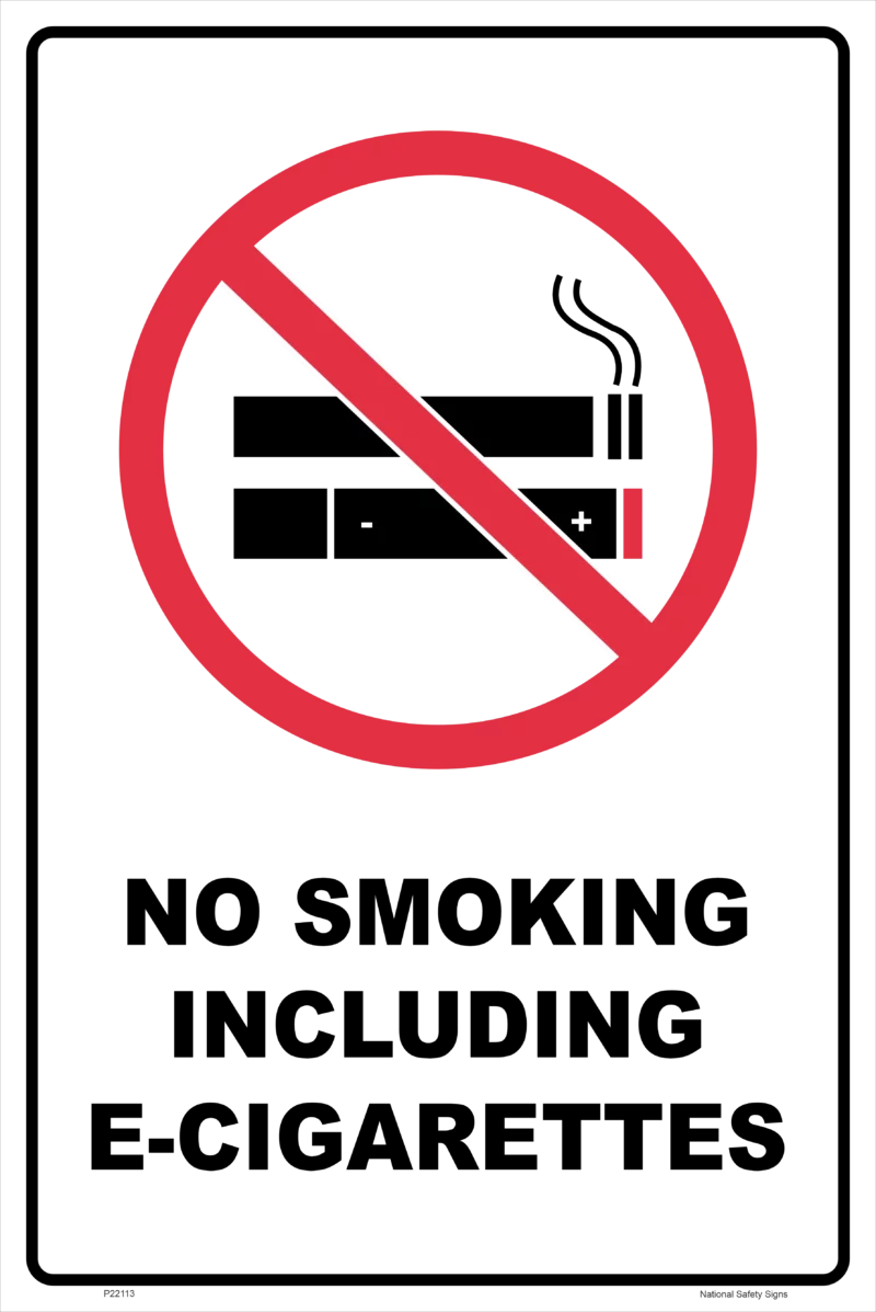 E Cigarettes smoking sign          P22113