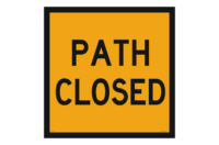 Path Closed Sign