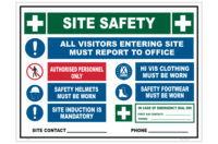 Site Safety Entry sign