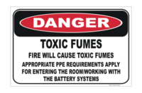 Toxic Fumes Sign