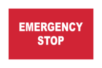 Fire Emergency Stop signs