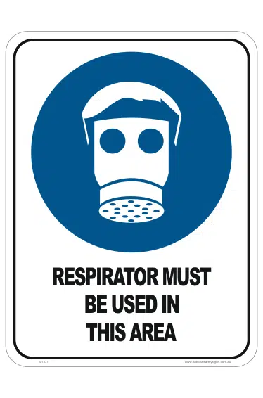 Respirator must be Used M1837