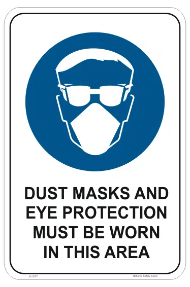 Eye Protection, Dust Mask Sign      M1877