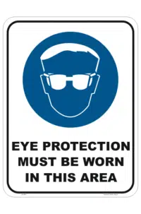 Eye Protection Safety Sign          M1883