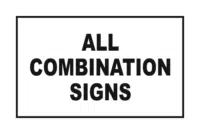 All Combination Signs