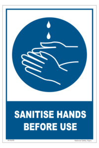 Sanitise Hands Before Use