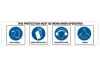 PPE must be worn when operating M18108