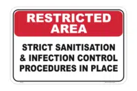 Infection Control sign - Sanitisation Sign