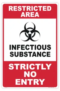 Infectious Substance sign - Class 6.2 - COVID-19