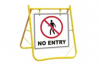 No Entry sign with Stand A40244