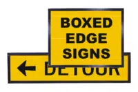 Boxed Edge Signs - Road Work Temporary Traffic Control